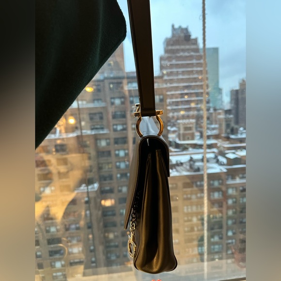 Vintage Salvatore Ferragamo Black Gancini Shoulder Bag - Picture 5 of 5